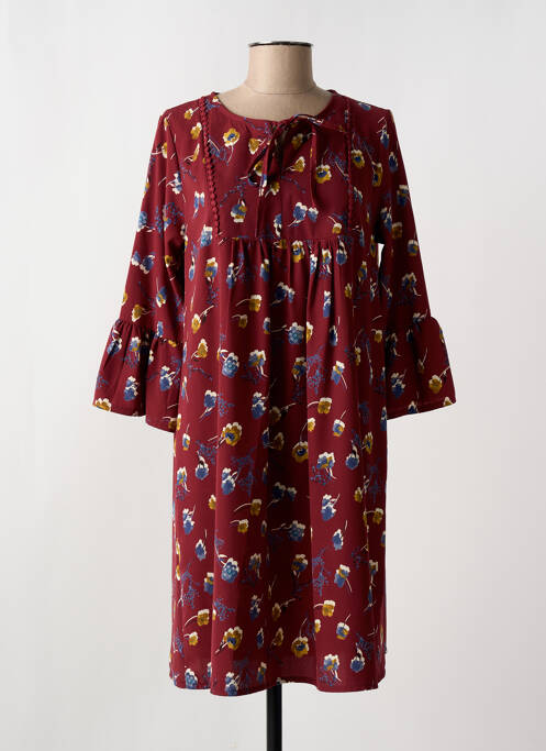 Robe mi-longue rouge ROMEO POUR JULIETTE pour femme