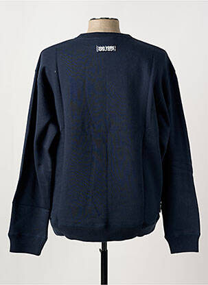 Sweat-shirt manches longues manches longues bleu ZOO YORK homme