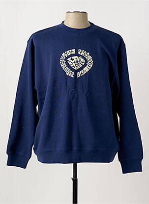 Sweat-shirt manches longues manches longues bleu CIRCA homme