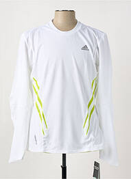 T-shirt coupe cintrée manches longues blanc ADIDAS homme