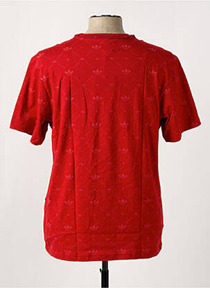 T-shirt coupe droite manches courtes rouge ADIDAS homme