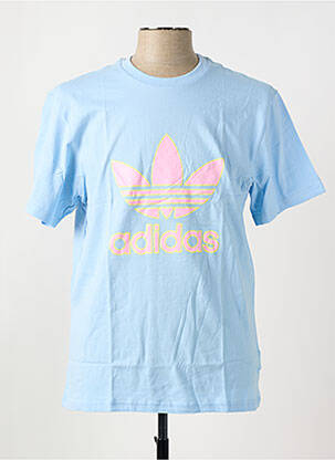 T-shirt bleu ADIDAS homme