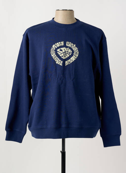 Sweat-shirt manches longues manches longues bleu CIRCA homme