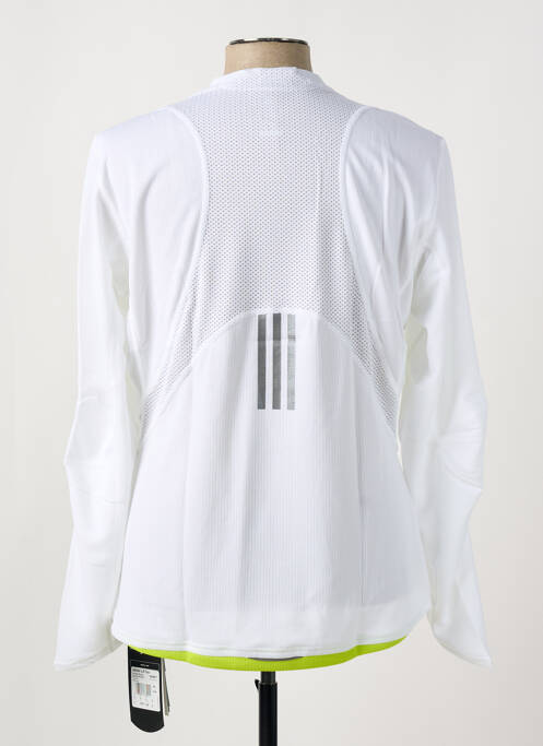 T-shirt coupe cintrée manches longues blanc ADIDAS homme
