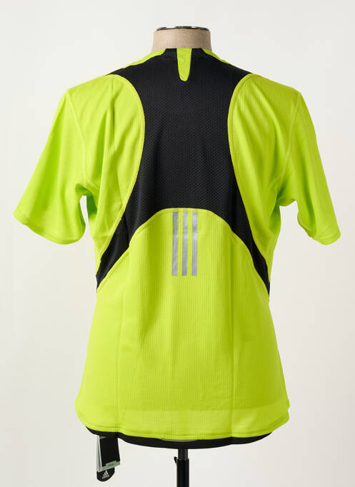 T-shirt coupe cintrée manches courtes jaune ADIDAS homme