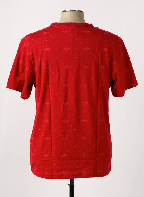 T-shirt coupe droite manches courtes rouge ADIDAS homme