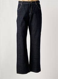 Jeans coupe droite fermeture zippée sous rabat boutonné bleu ETNIES homme