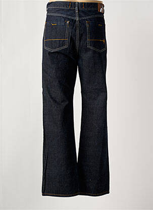 Jeans coupe droite fermeture zippée sous rabat boutonné bleu ETNIES homme