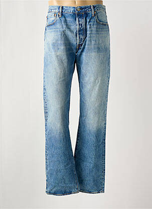 Jeans coupe droite fermeture zippée sous rabat boutonné bleu LEVIS homme