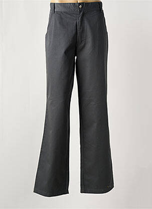 Pantalon flare fermeture zippée sous rabat boutonné gris TITUS homme