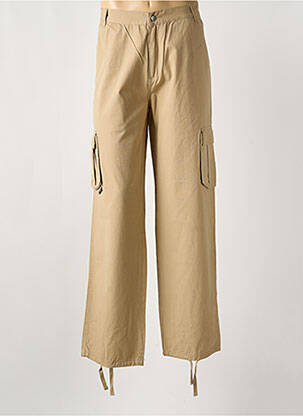 Pantalon cargo coupe droite beige TITUS homme