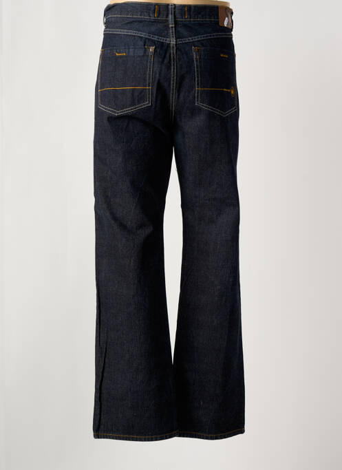 Jeans coupe droite fermeture zippée sous rabat boutonné bleu ETNIES homme