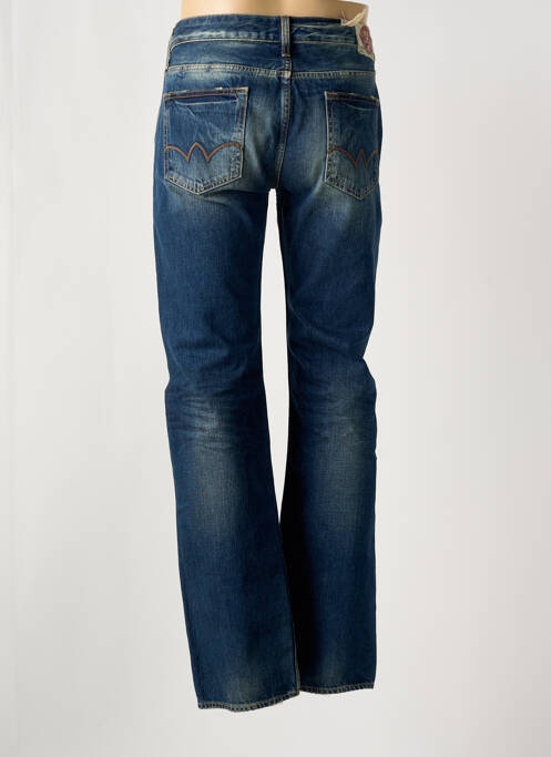 Jeans coupe droite fermeture zippée sous rabat boutonné bleu JAPAN RAGS homme