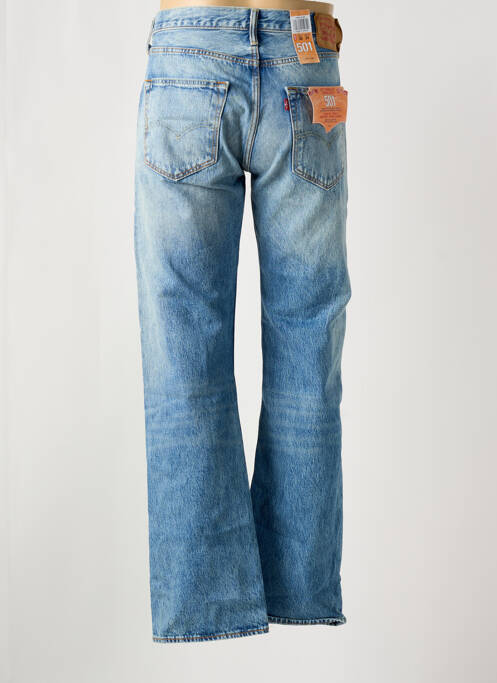 Jeans coupe droite fermeture zippée sous rabat boutonné bleu LEVIS homme