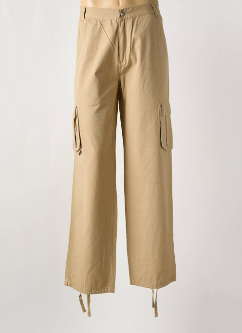 Pantalon cargo coupe droite beige TITUS homme