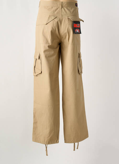 Pantalon cargo coupe droite beige TITUS homme