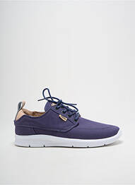 Baskets tissage toile talon compensé bleu VANS homme