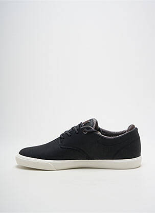 Baskets matière lisse bout rond noir LACOSTE homme