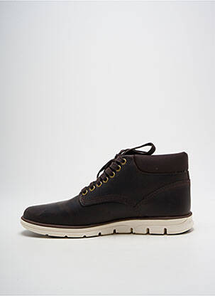 Bottines/boots tissage satiné bout rond marron TIMBERLAND homme