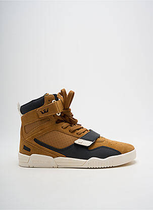 Baskets bout rond bout rond marron SUPRA homme