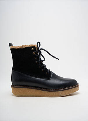 Bottines/boots matière lisse talon de 4 à 6cm noir SCHMOOVE femme