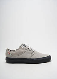 Baskets nubuck bout rond gris GLOBE homme