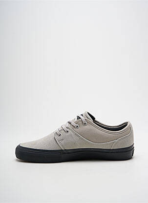 Baskets nubuck bout rond gris GLOBE homme