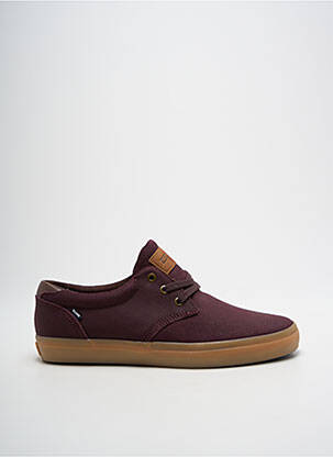 Baskets semelle amovible bout rond violet GLOBE homme