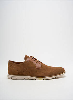 Baskets empiècements bout rond marron SCHMOOVE homme