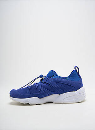 Baskets fermeture elastique bout rond bleu PUMA homme
