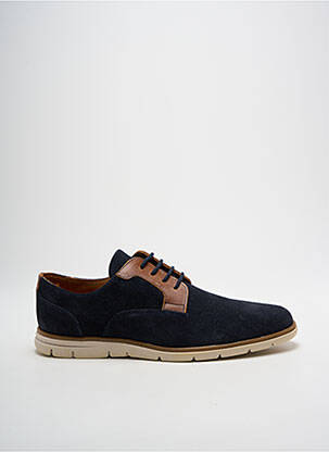 Baskets tissage satiné bout rond bleu SCHMOOVE homme