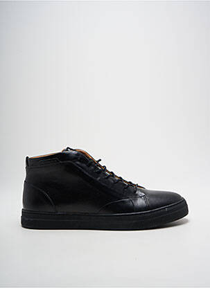 Baskets tissage satiné bout rond noir SCHMOOVE homme