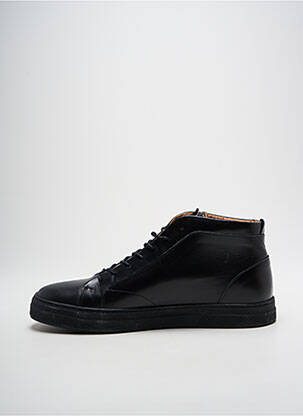 Baskets tissage satiné bout rond noir SCHMOOVE homme