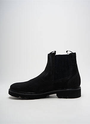 Bottines/boots bout rond talon bas noir SCHMOOVE homme