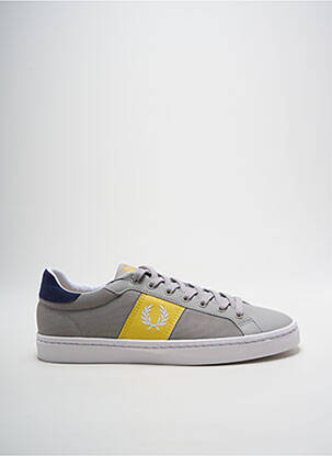 Baskets bout rond bout rond gris FRED PERRY homme