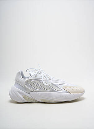 Baskets tissage satiné talon de 4 à 6cm argent ADIDAS femme