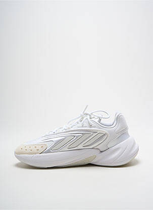 Baskets tissage satiné talon de 4 à 6cm argent ADIDAS femme