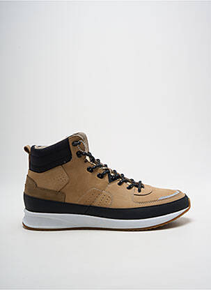 Baskets bout rond bout rond beige HUB homme