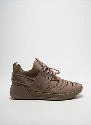 Baskets semelle amovible talon plat jusqu'à 3cm beige TIMBERLAND femme