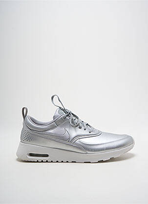 Baskets talon compensé talon plat jusqu'à 3cm argent NIKE femme