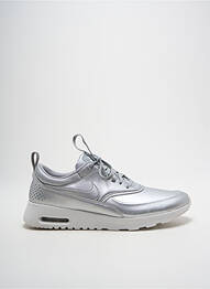 Baskets talon compensé talon plat jusqu'à 3cm argent NIKE femme