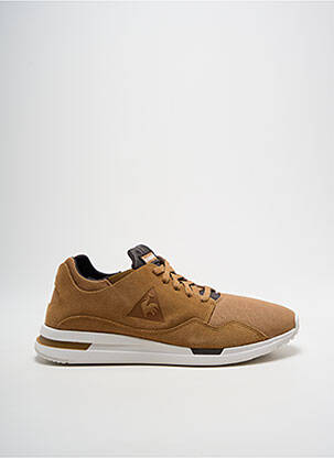 Baskets nubuck bout rond marron LE COQ SPORTIF homme