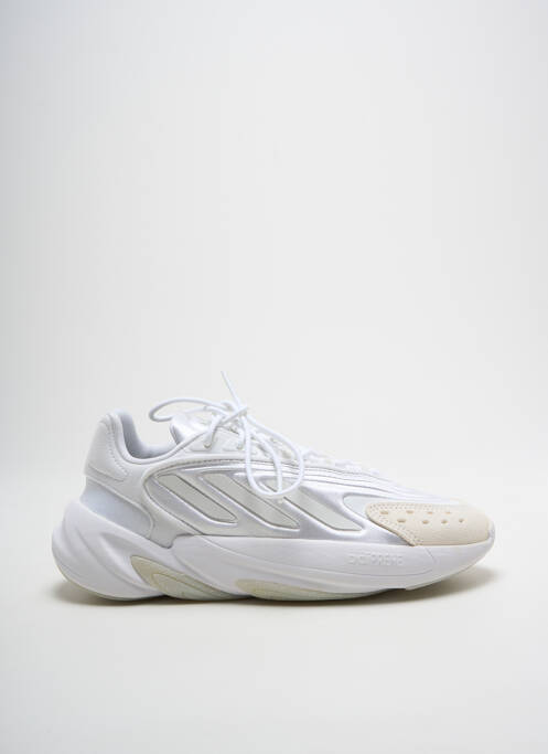 Baskets tissage satiné talon de 4 à 6cm argent ADIDAS femme