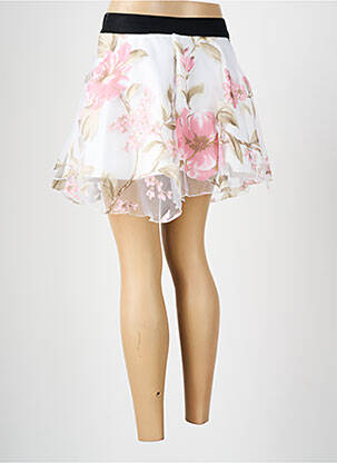 Jupe courte coupe évasée blanc CHARBELL femme