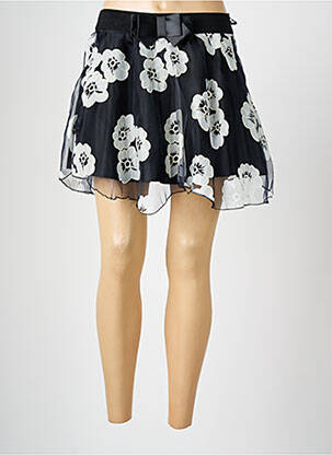 Jupe courte coupe évasée noir CHARBELL femme