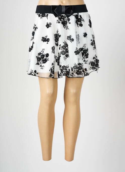 Jupe courte coupe évasée noir CHARBELL femme
