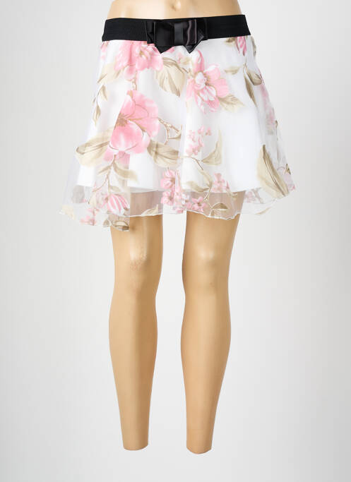 Jupe courte blanc CHARBELL pour femme