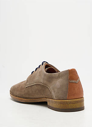 Derbies nubuck talon bas beige KOST homme