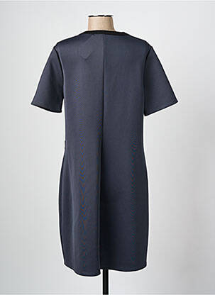 Robe mi-longue manches courtes manches courtes gris KAYANE femme