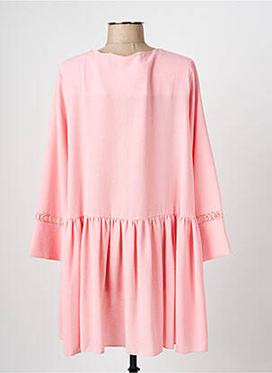 Tunique manches longues tissage crêpe rose LILI LA TIGRESSE femme